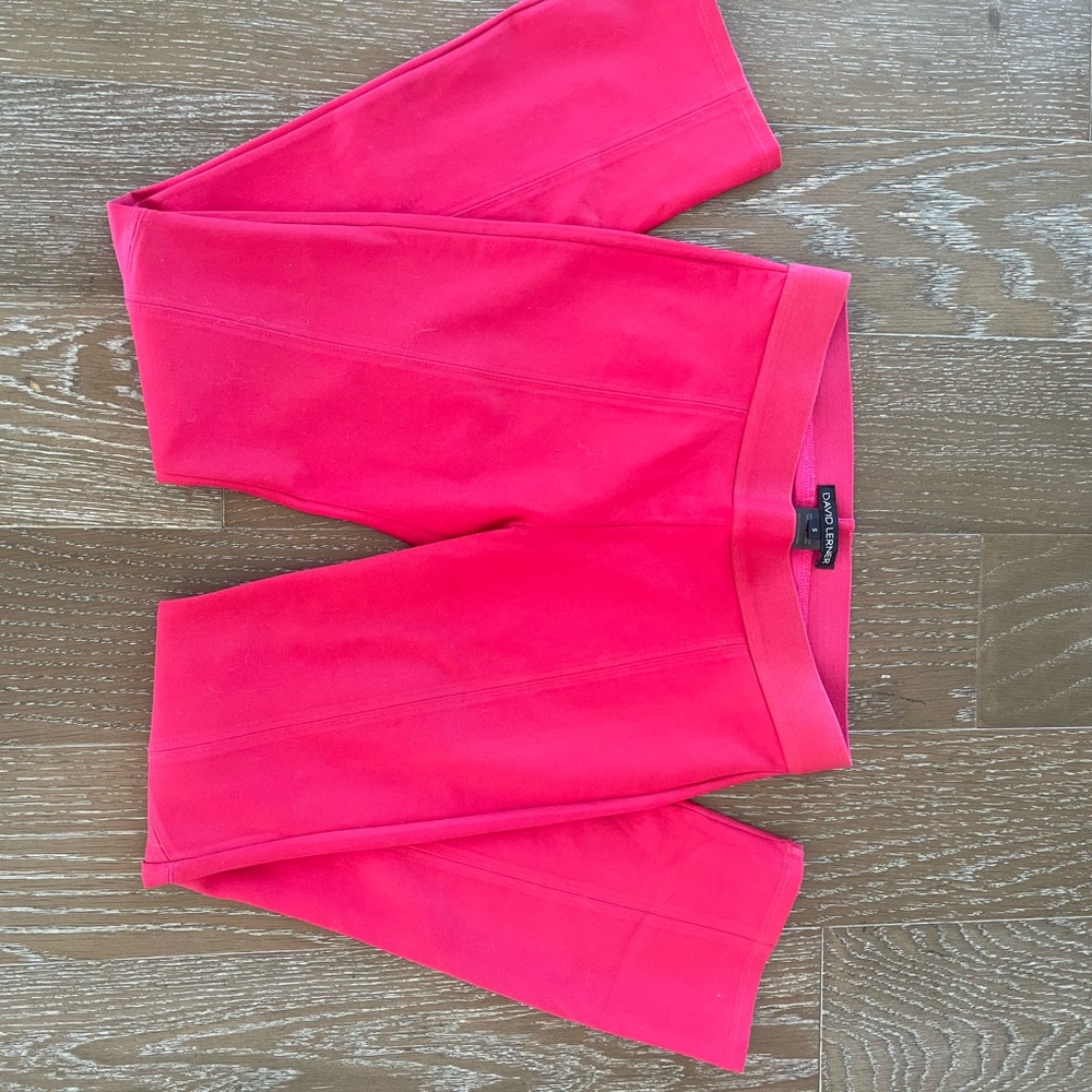 David Lerner / Revolve Red leggings, skinny, lightly coated ankle-length size:XS